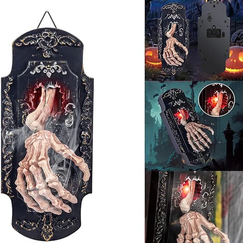 Load image into Gallery viewer, Halloween Funny Doorbell Induction Spray Doorbell Sound Induction Venue Layout Haunted House Halloween Terror

