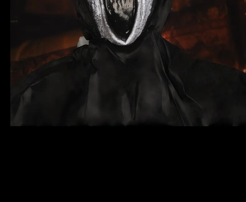 Halloween Decoration Screaming Scarecrow Ghost Voice-controlled Glowing and Sound-emitting Pendant Setting Up Props