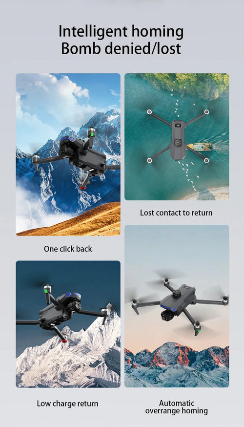 Load image into Gallery viewer, AE30 Ultra GPS Drone 4K Profesional HD Camera 3-Axis Gimbal Brushles Airdrop RC Quadcopter 5.5inch Screen Control Fishing Drones
