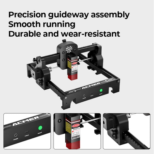 Load image into Gallery viewer, ACMER S1 Mini Laser Engraving and Cutting Machine Portable High Precision CNC Machine Tool For Plywood Acrylic Leather Glass
