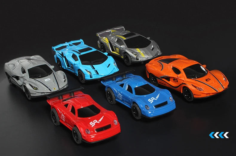 Slot car track Electric rail car 1:43 double remote control racing track toy automatic racing electric track children Christmas gift