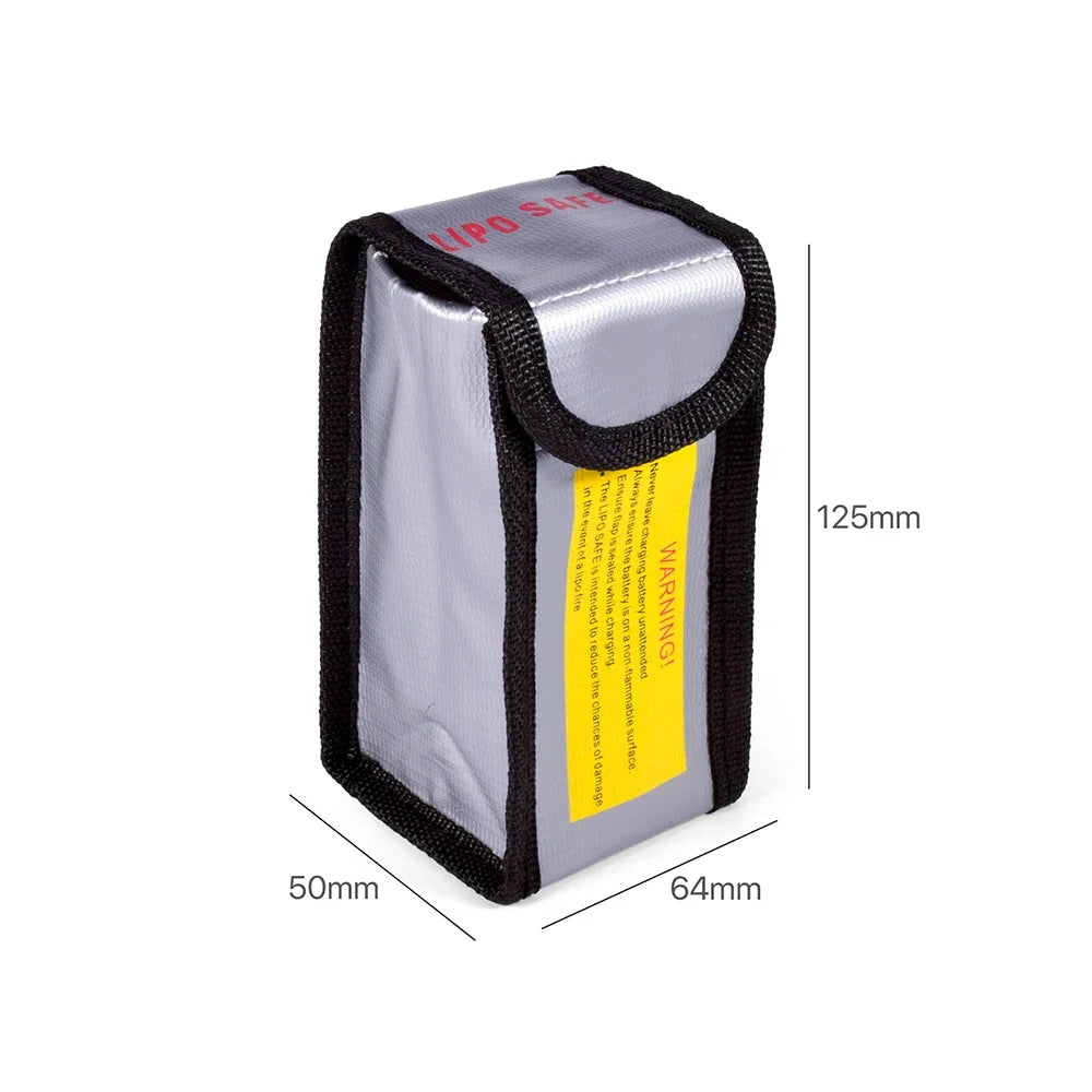 Battery Safe Bag Fireproof for RC Car Drone Batteries Travel Storage Charging Large Explosion-Proof Bags Portable