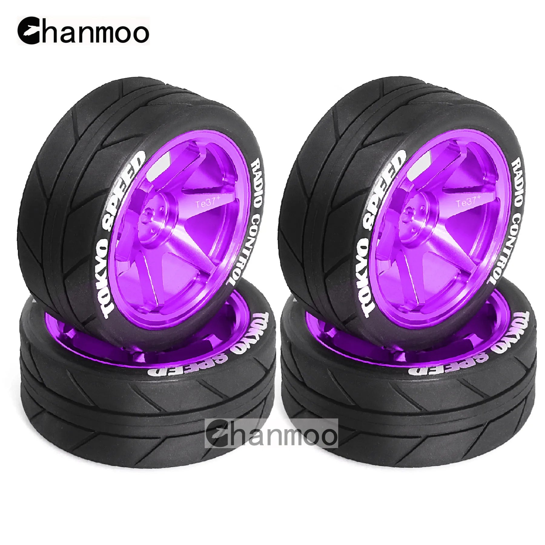 1/10 RC Racing Wheels Tires Metal Wheel Rims Hub12mm Hex for 1:10 RC On Road Car Tamiya TT01 TT02 XV01 XV02 PTG-2 HSP HPI Kyosho