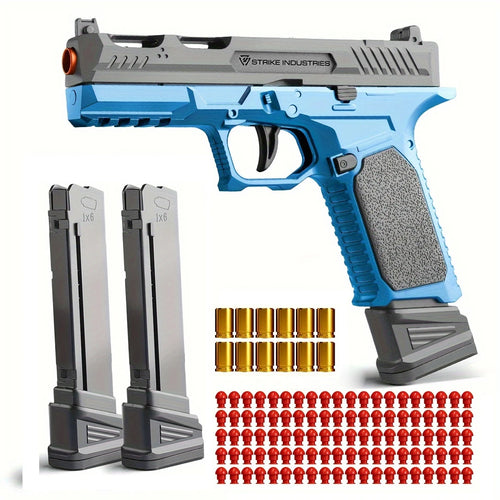 Load image into Gallery viewer, SIG17 Shell Ejceting Toy Gun Automatic Continuous Firing EVA Foam Blaster Outdoor CS Shooting Weapons Pistol for Kids Gift
