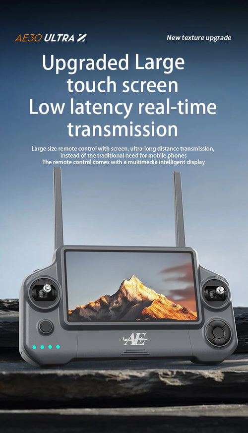 Load image into Gallery viewer, AE30 Ultra GPS Drone 4K Profesional HD Camera 3-Axis Gimbal Brushles Airdrop RC Quadcopter 5.5inch Screen Control Fishing Drones
