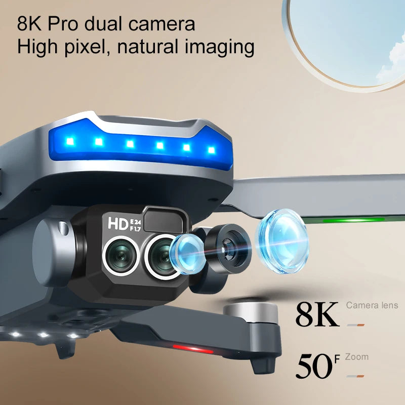 P15 Screen Control Drone 8K Professional Camera HD Aerial Photography Dual-Camera Omnidirectional Obstacle Avoidance Drone