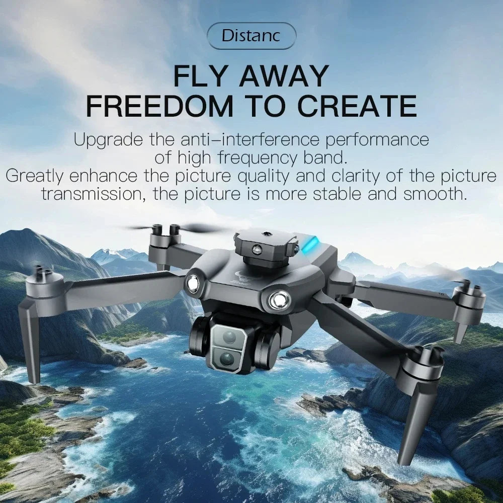 SG109 Pro Mini  Drone 8K Profesional with HD Camera 5G WiFi GPS Folding 4-Axis anti Shake Gimbal Brushless Motoror Quadcopter Ne