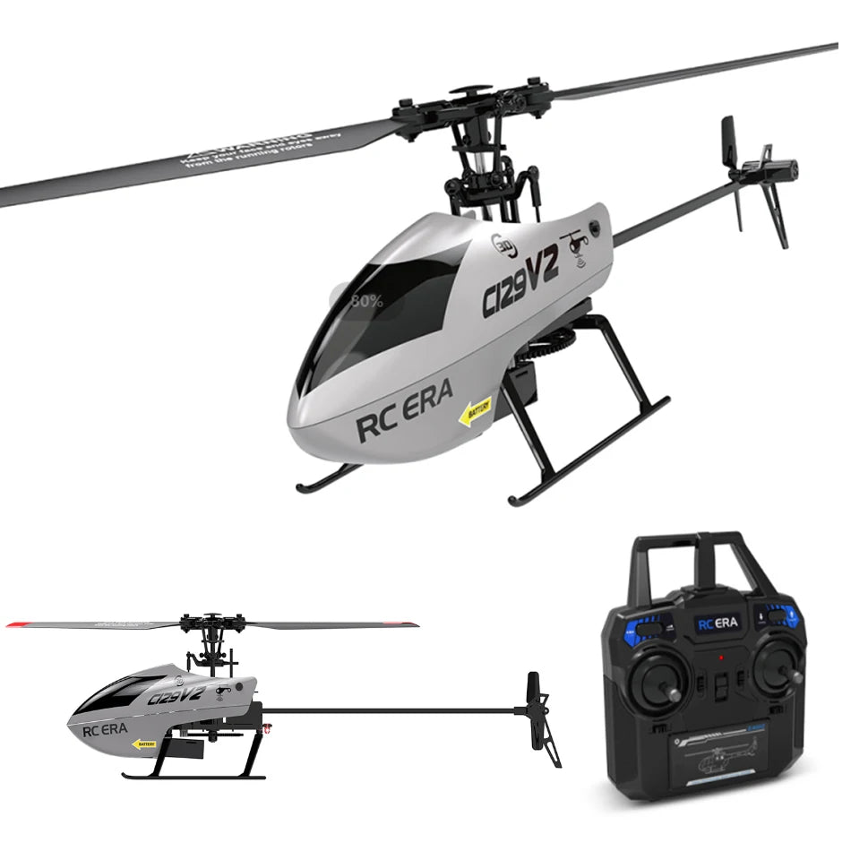 RC ERA C129V2 RTF RC Helicopter 2.4GHz 6-axis Gyroscope One Click 3D Flip Remote Control Aircraft Hobby Toys