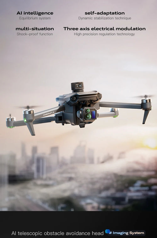 Load image into Gallery viewer, 2025 Wing 6 Professional 8K High-Definition Aerial Photography GPS Drone 3-Axis Mechanical Brushless Stabilization Gimbal 20km
