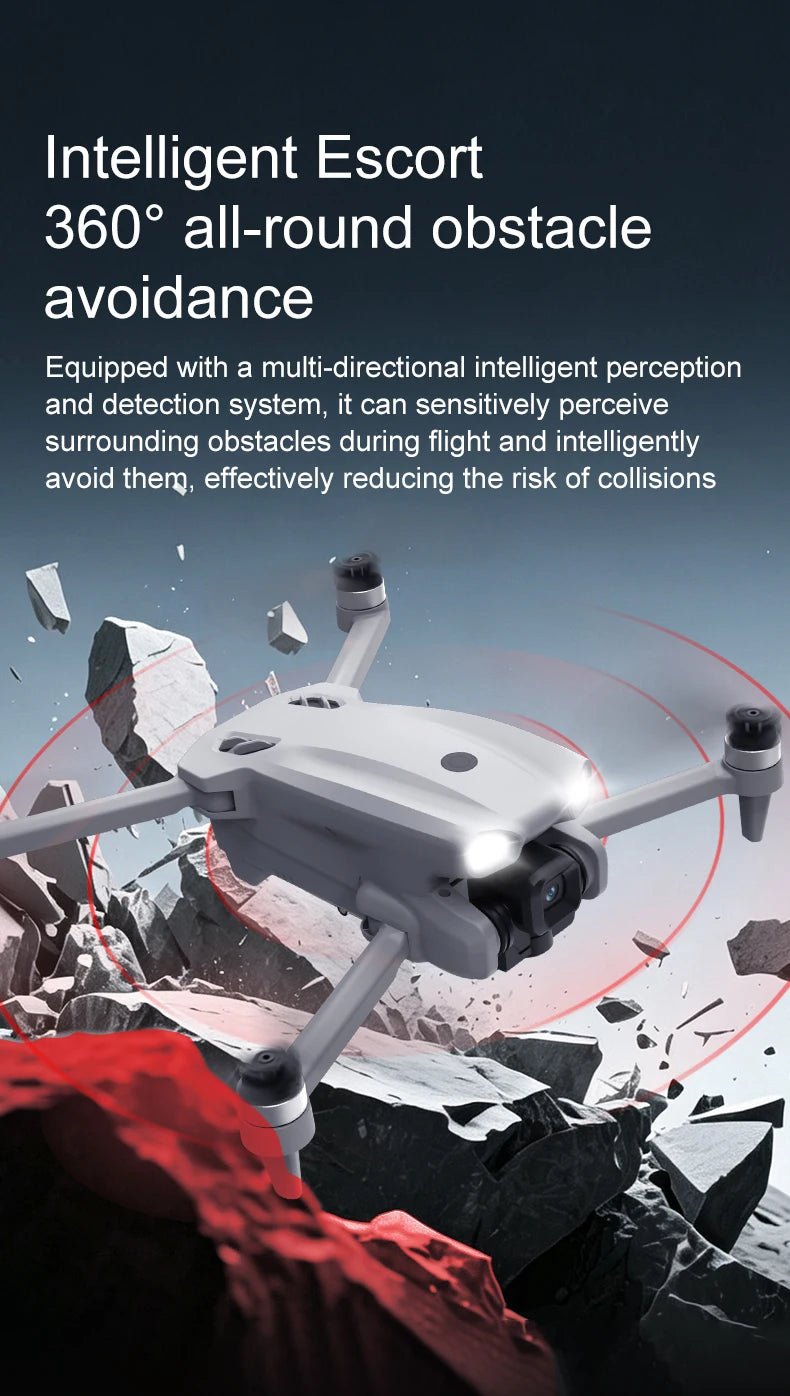 New LF812 Drone FPV Professional HD Aerial 8K Dual Camera Large Screen Remote No Phone Obstacle Brushless Foldable RC Quadcopter