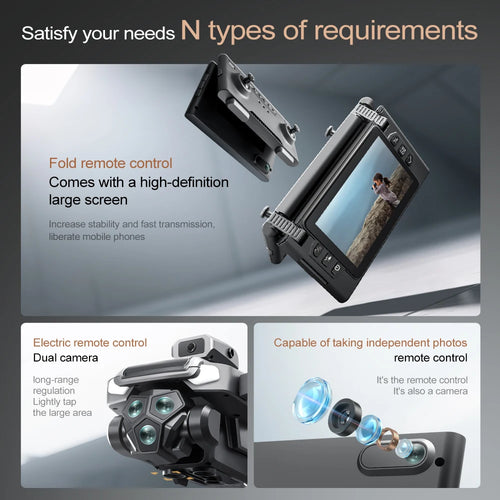 Load image into Gallery viewer, 2025 New M66 Drone HD Folding Remote Control With Camera And Screen 5G FPV Camera Quadcopter Brushless Motor RC Quadcopter

