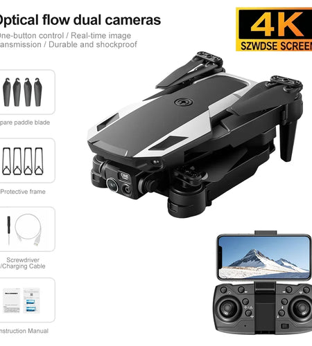 New M1 Drone Beginner Friendly  With 4K High-Definition Camera Optical Flow Technology One Click Return to Home Mode For