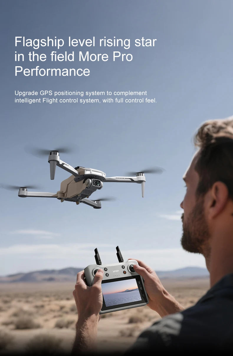 Professional Aerial GPS Return Large Screen FPV RC Drone 8K Auto Spray Optical Flow Obstacle Avoidance Remote Control Quadcopter