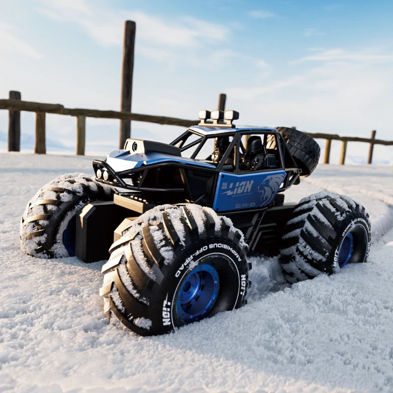 Amphibious Rock rocker Crawler RC Car with Camera, 4WD, 50min Runtime, IPX7 Waterproof, Gesture & APP Control, Off-Road Drift