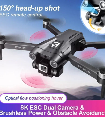 2025 New Z908 Pro /MAX 8K Drone ESC Professional 8K Dron Optical Flow Localization 3sided Obstacle Avoidance Quadcopter Toys