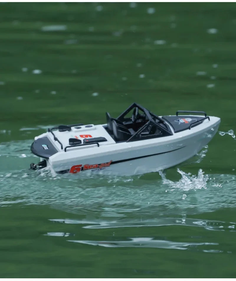 Toy Boat 1/12 Remote Control Go Kart 2.4G High-Speed Vortex Spray Brushless Water Electric Cool Boy Ship Model