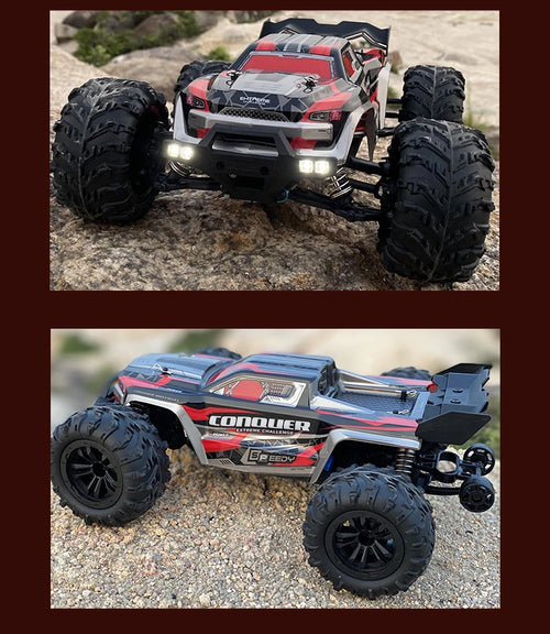 Load image into Gallery viewer, Rc Car Off Road 4x4 High Speed 75KM/H Remote Control Car With LED Headlight Brushless 4WD 1/16 Monster Truck Toys For Boys Gift
