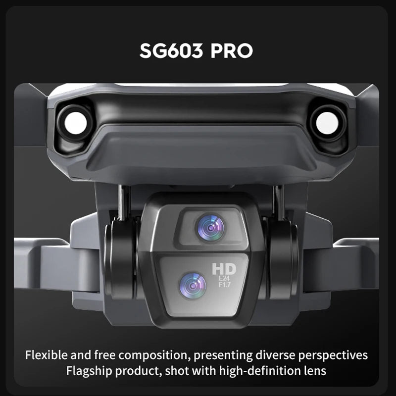 SG603 Pro Drone GPS 8K HD Camera Aerial EIS Anti-Shaking 5G WIFI Folding Drones Brushless Obstacle Avoidance Touchscreen RC UAV