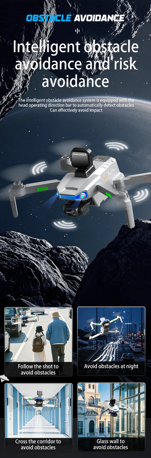 Load image into Gallery viewer, 2025 New AE3 PRO Max+ GPS Drone 8K Dual Camera With Screen 5G Wifi FPV 3-Axis Gimbal Obstacle Avoidance Quadcopter RC Dron Toy
