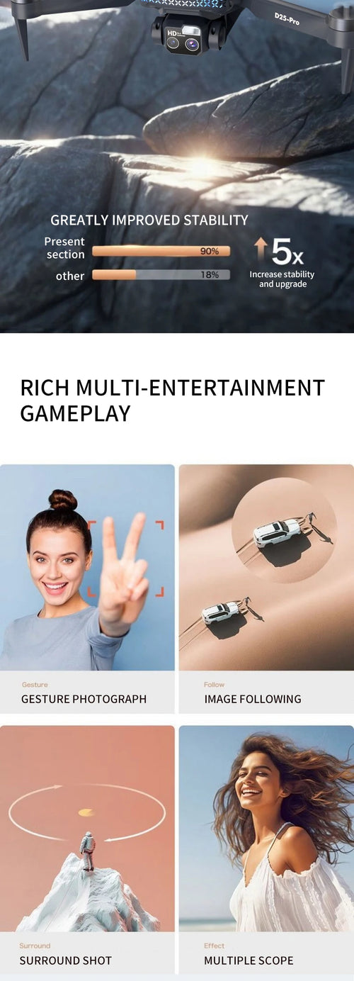 Load image into Gallery viewer, DWI  New with Screen Remote Control D25-PRO MAX GPS Drone 5G WIFI 8k HD Professional Camera FPV Drones RC Quadcopter Helicopter
