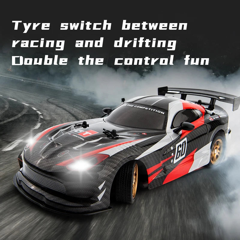 High Speed Driftable Remote Control Racing Car Kids Toys Electric RC Car Competitive Retrofittable Tire 4WD Model