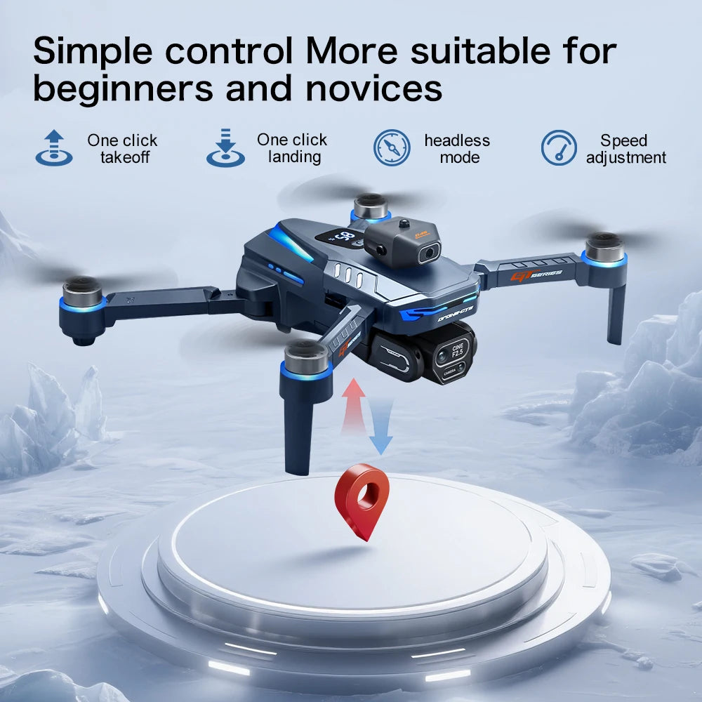 Original GT8 GPS Foldable Drone 8K Dual Camera 5G WIFI FPV Brushless Optical Flow Obstacle Avoidance RC Aerial Quadcopter