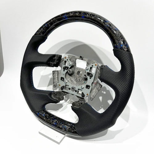 Load image into Gallery viewer, Carbon Bos Racing Wheel for Ford Steering Wheel Forged Carbon Fiber for Ford Xr6 Mk2 Ford Falcon Perforated Leather Car Handle
