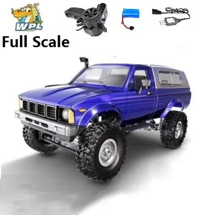 Load image into Gallery viewer, 4x4 rc C64-1 New WPL RC CAR 1/16 2.4G Full Scale 4WD Adults Climbing Car Off Road Vehicle C24 Pickup Truck Remote Control Boy Model Toy
