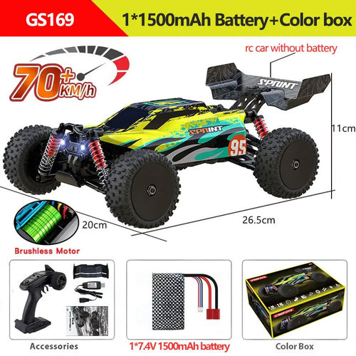 Load image into Gallery viewer, 1:16 4WD RC Car 60KM/H Or 36KM/H With LED 2.4G Remote Control Cars High Speed Drift Monster 4x4 Truck For Kids VS Wltoys 144001
