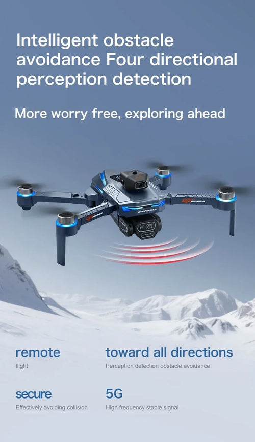 Load image into Gallery viewer, GT8 Drone 4K HD Camera Obstacle Avoidance Aerial Photography Brushless Drone with Screen Foldable RC Drone Quadcopter RTF

