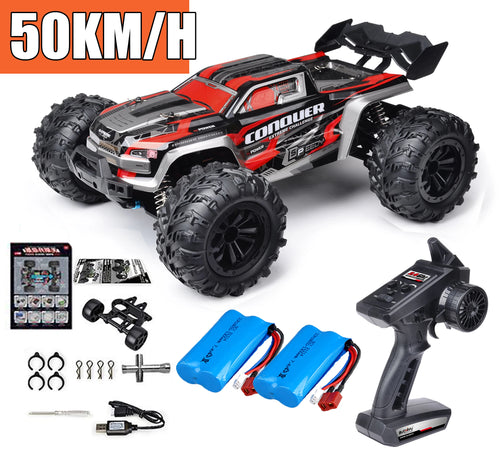 Load image into Gallery viewer, Rc Car Off Road 4x4 High Speed 75KM/H Remote Control Car With LED Headlight Brushless 4WD 1/16 Monster Truck Toys For Boys Gift
