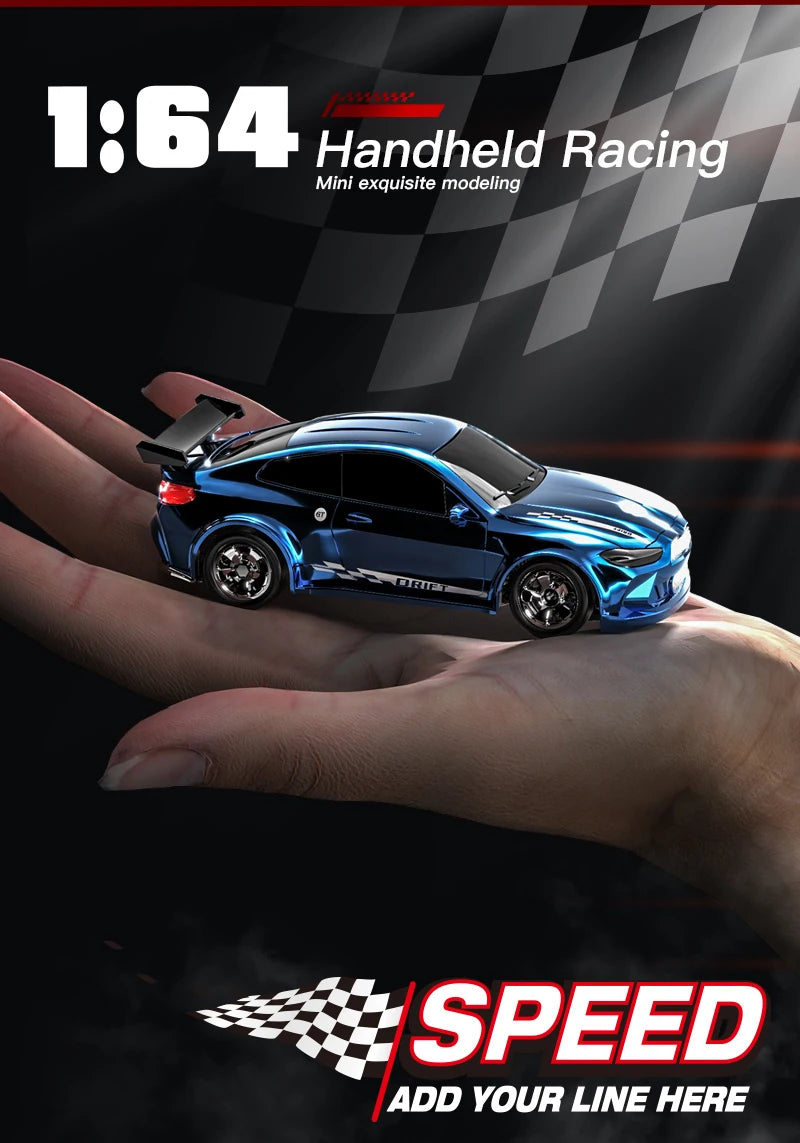 2025 New Kf20 1:64 Drift Rc Car Four-wheel remote-controlled racing car Full proportions Desk Competition Toy Boys Ideal gifts.