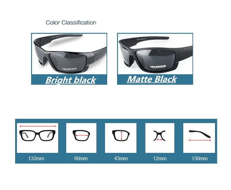 Classic Polarized Sunglasses Square Glasses Retro Brand Polarized Sun Glasses For Women Classic Glasses Men UV400