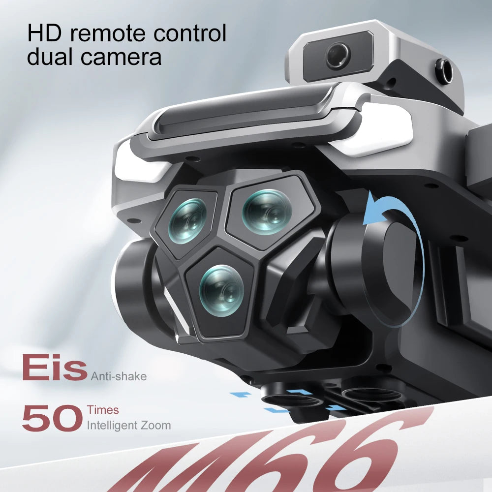 2025 New M66 Drone HD Folding Remote Control With Camera And Screen 5G FPV Camera Quadcopter Brushless Motor RC Quadcopter