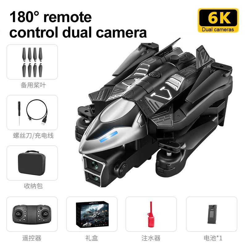 Xiaomi A66 Dual Lens Drone 8k High-definition Aerial Photography Obstacle Avoidance Aircraft Spray Remote Control Aircraft Toys