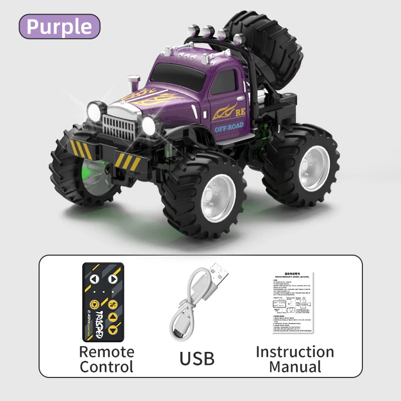 RC, New 1:64 Rc Car Mini 2.4Ghz City Road Handle High Speed Alloy All Terrain Remote Control Car Dual Control Children's Toys Gifts