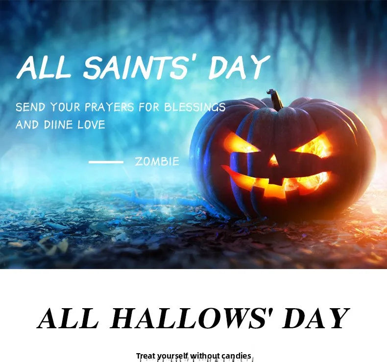 Halloween Decoration Screaming Scarecrow Ghost Voice-controlled Glowing and Sound-emitting Pendant Setting Up Props