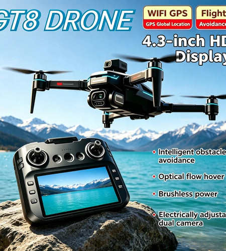 Original GT8 GPS Foldable Drone 8K Dual Camera 5G WIFI FPV Brushless Optical Flow Obstacle Avoidance RC Aerial Quadcopter
