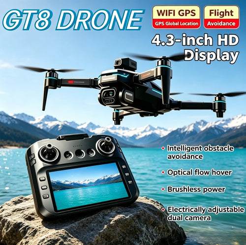 Load image into Gallery viewer, Original GT8 GPS Foldable Drone 8K Dual Camera 5G WIFI FPV Brushless Optical Flow Obstacle Avoidance RC Aerial Quadcopter
