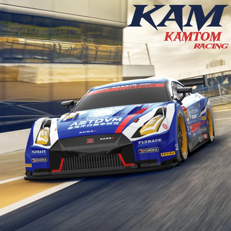 Rc Car 4WD Drift Racing 2.4G Dual Motors 40km/H 40 Minutes Long Battery Life 1:16 GTR Remote Control Car Outdoor Racing Car Toys