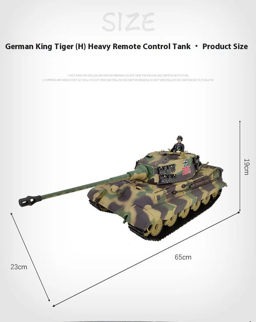 Load image into Gallery viewer, Henglong German Tiger King Remote-Controlled Tank 1/16 Metal Toy Car Professional Electric Tracked Off-Road Military Tank Model
