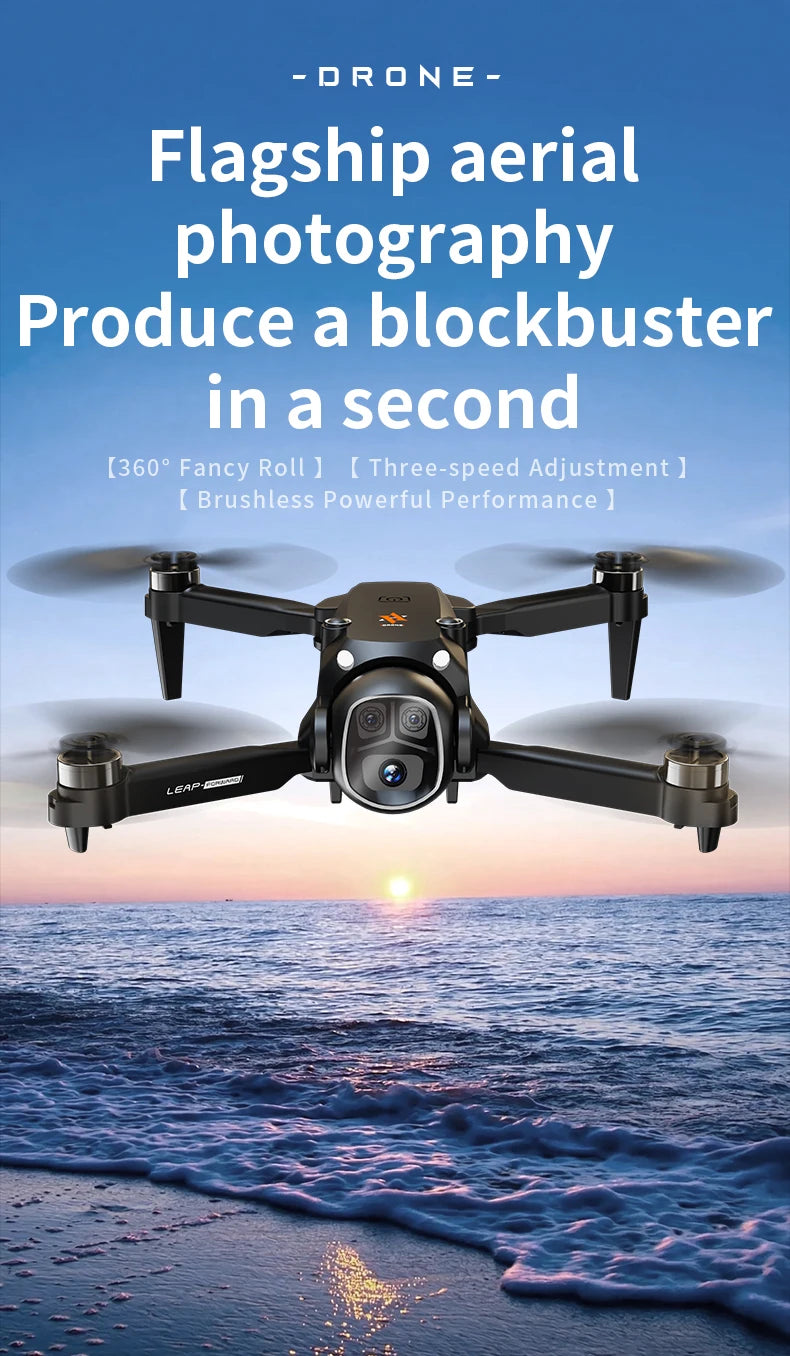 2025 New H21 VR Drone 4K HD Professional 90° ESC Camera Brushless motor Optical flow hovers Quadcopter Drones Gifts Toys