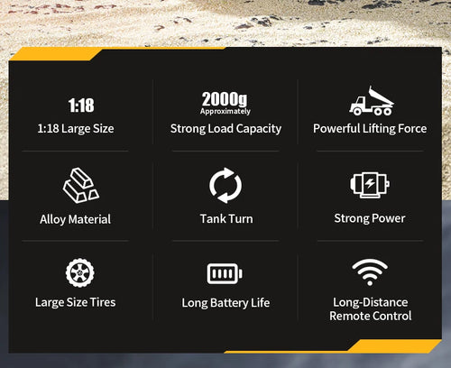 Load image into Gallery viewer, HUI NA Engineering Vehicle 533D Simulation Alloy Dump Truck Earth-moving Dump Truck Model Toy Truck Heavy duty tractor RC Cars
