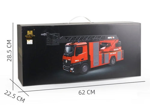 Load image into Gallery viewer, 1:14 RC Engineering Car Huina 1561 22CH Large Scale Toy Fire Truck Full Scale Simulation Water Spraying Toys Adult Child Gifts
