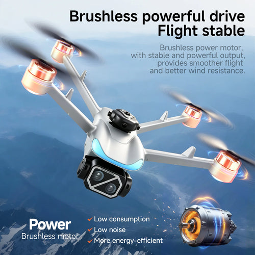 Load image into Gallery viewer, NEW YL09 Drone With Screen Remote Control 8K HD Dual Camera Brushless Motor Obstacle Avoidance Foldable FPV Quadcopter RC Drones
