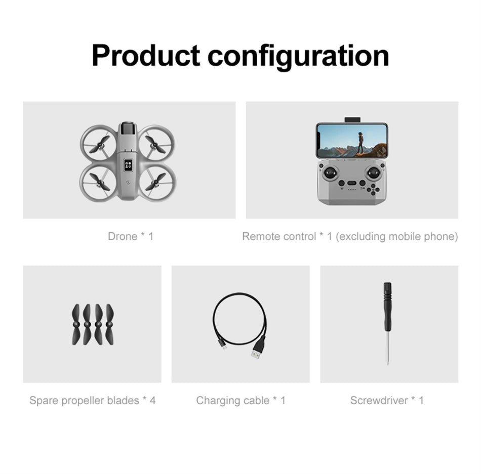 NEW 2026 Mini Foldable Drone 8K Aerial Photography Cameras Optical Flow Positioning Quadcopter Helicopter Drone Toys gifts