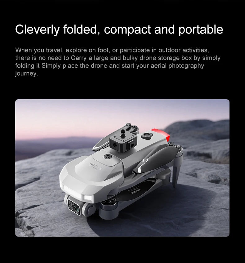 Professional Aerial GPS Return Large Screen FPV RC Drone 8K Auto Spray Optical Flow Obstacle Avoidance Remote Control Quadcopter