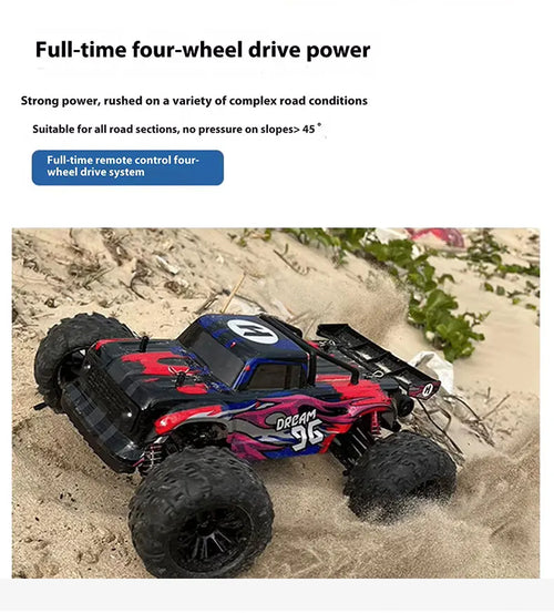 Load image into Gallery viewer, 1:16 4WD RC Car 60KM/H Or 36KM/H With LED 2.4G Remote Control Cars High Speed Drift Monster 4x4 Truck For Kids VS Wltoys 144001
