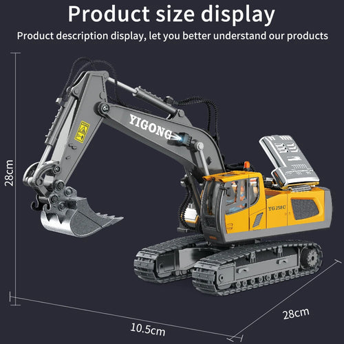 Load image into Gallery viewer, Remote Control Excavator Bulldozer Dump Truck Rc Car Toys Electric Engineering 2.4g High-Tech Vehicle Model Toys For Kids Gifts
