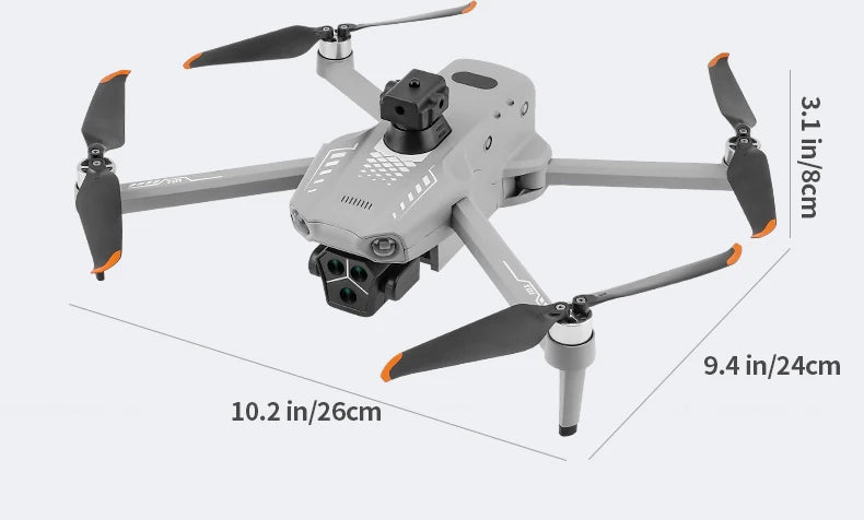 T01 Mini Drone with 4K HD Camera 4.5' Touch Screen GPS Obstacle Avoidance Brushless Motor - Folding Quadcopter for Photography